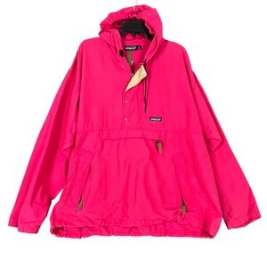 Patagonia Anorak Mens L Pink Pullover‎ Windbreaker Vintage Korea 80s 90s Outdoor
